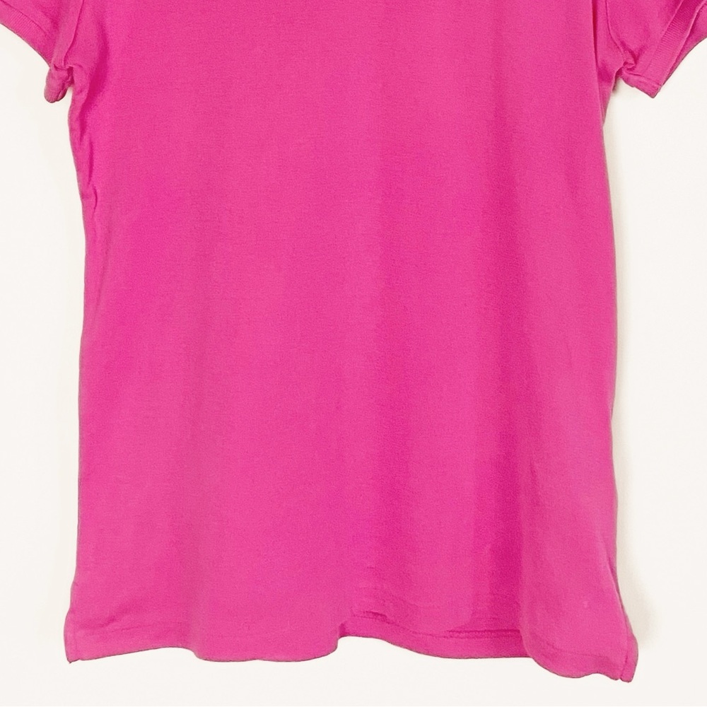 Ralph Lauren Womens Tailored Golf Fit Pink Polo Shirt size M Big Pony Preppy Y2K - Picture 4 of 15